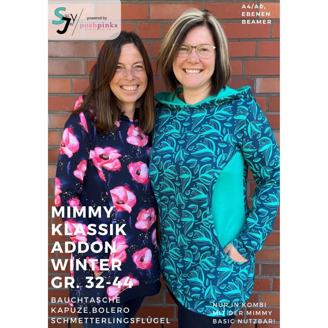 Mimmy Klassik Winter Addon 32-44 Schnittmuster poshpinks