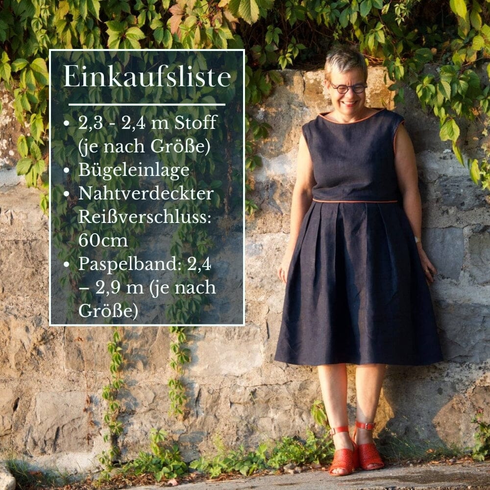 Purpurnaht Schnittmuster Ebook - Kleid Henja - Gr. 32-52 Schnittmuster poshpinks