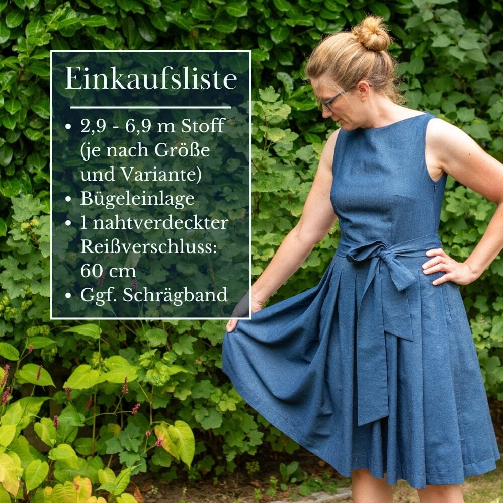 Purpurnaht Schnittmuster Ebook - Kleid Aelia - Gr. 32-52 Schnittmuster poshpinks