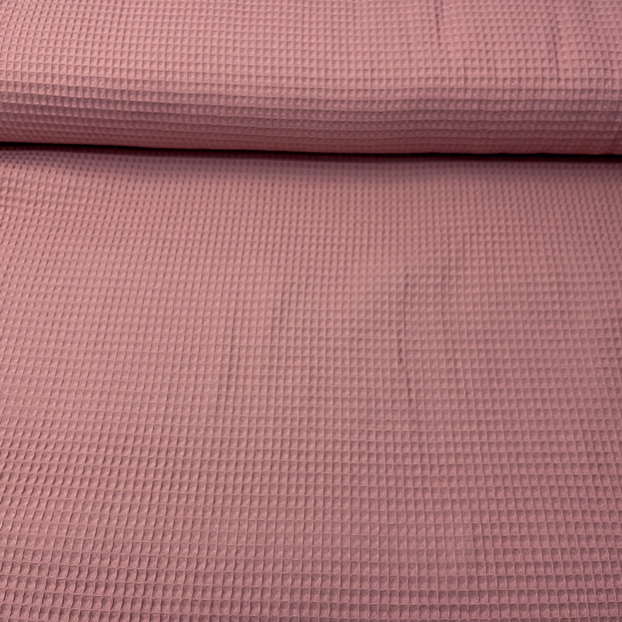 Waffelstoff altrosa big Fabric poshpinks