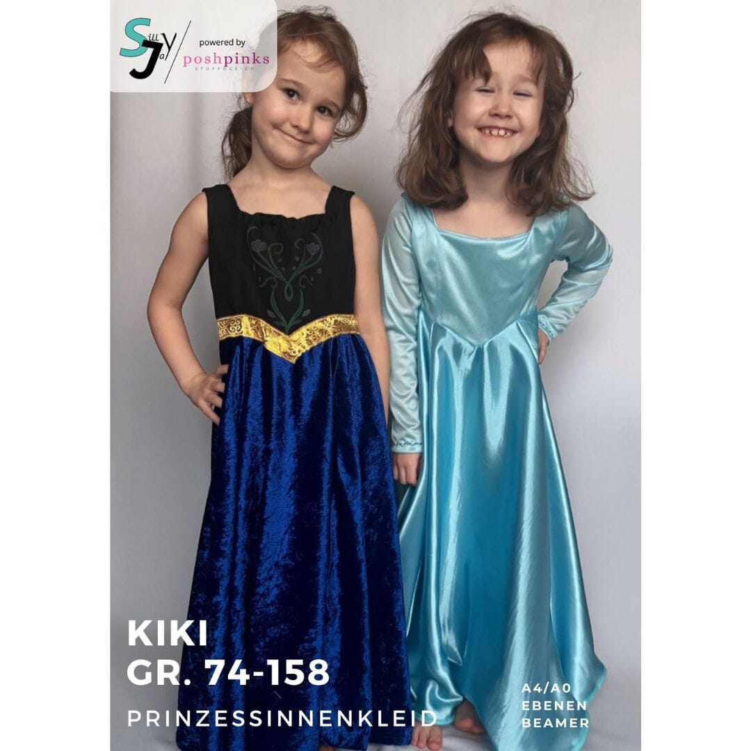 Kiki Prinzessinnenkleid 74-158 Schnittmuster poshpinks