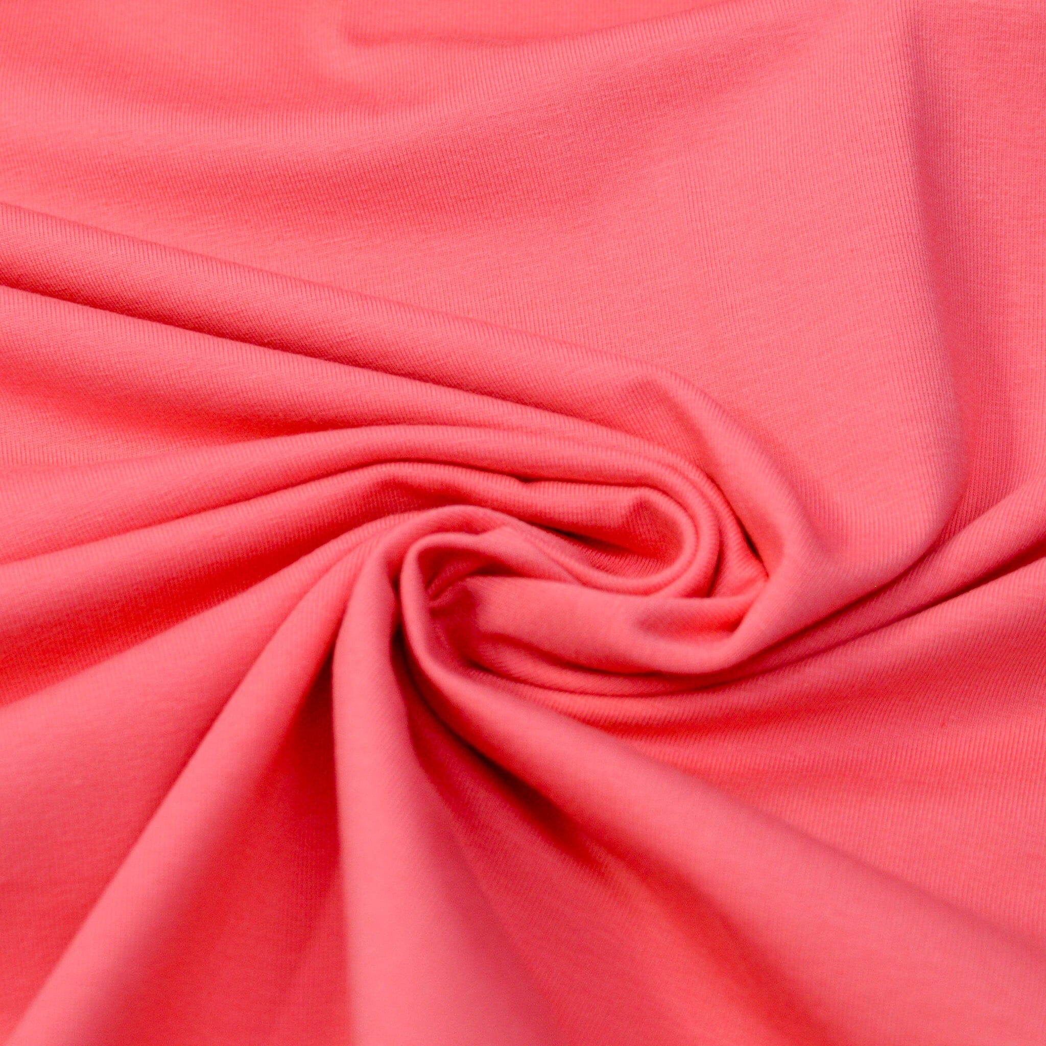 Baumwolljersey - coralle Fabric poshpinks