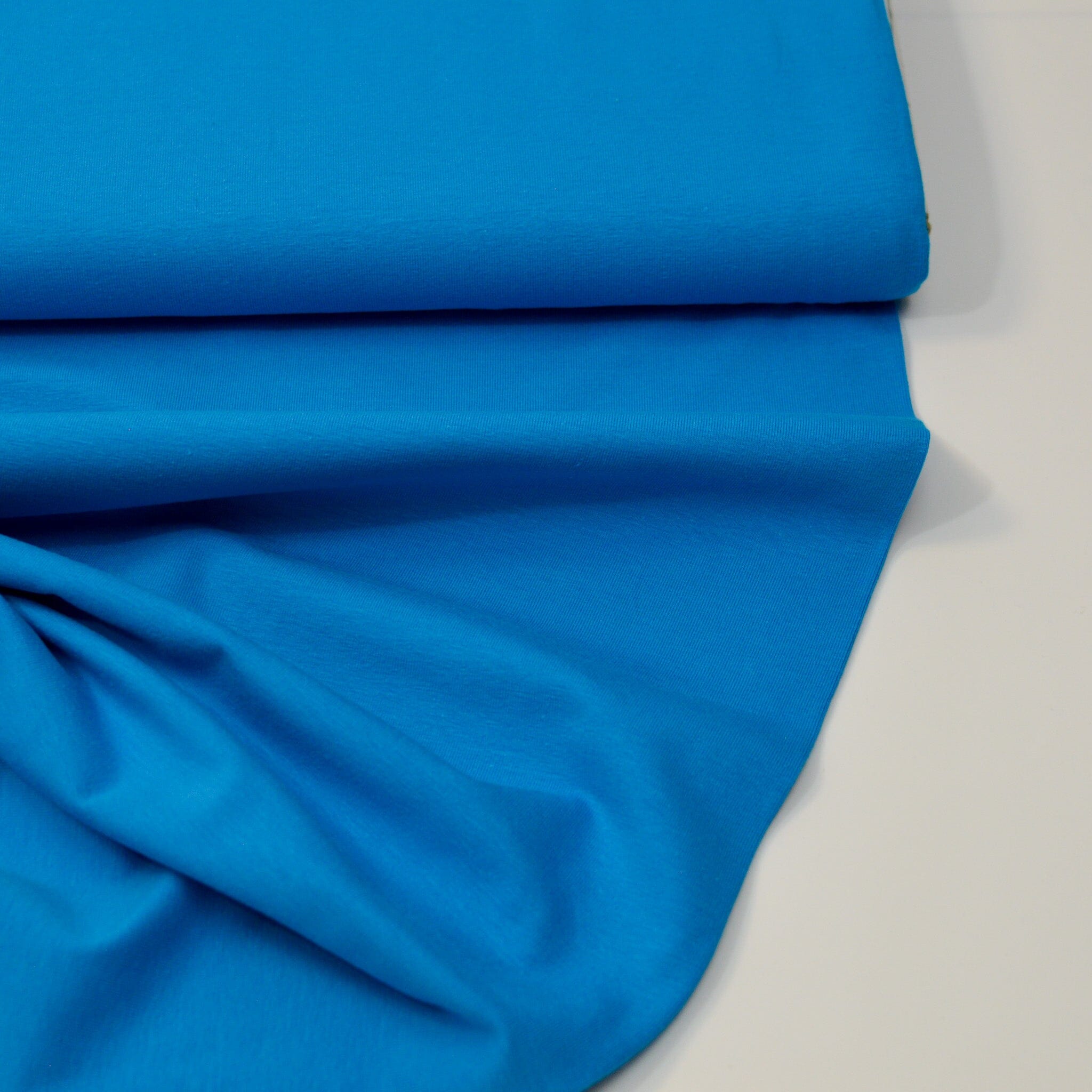 Baumwolljersey - azurblau Fabric poshpinks