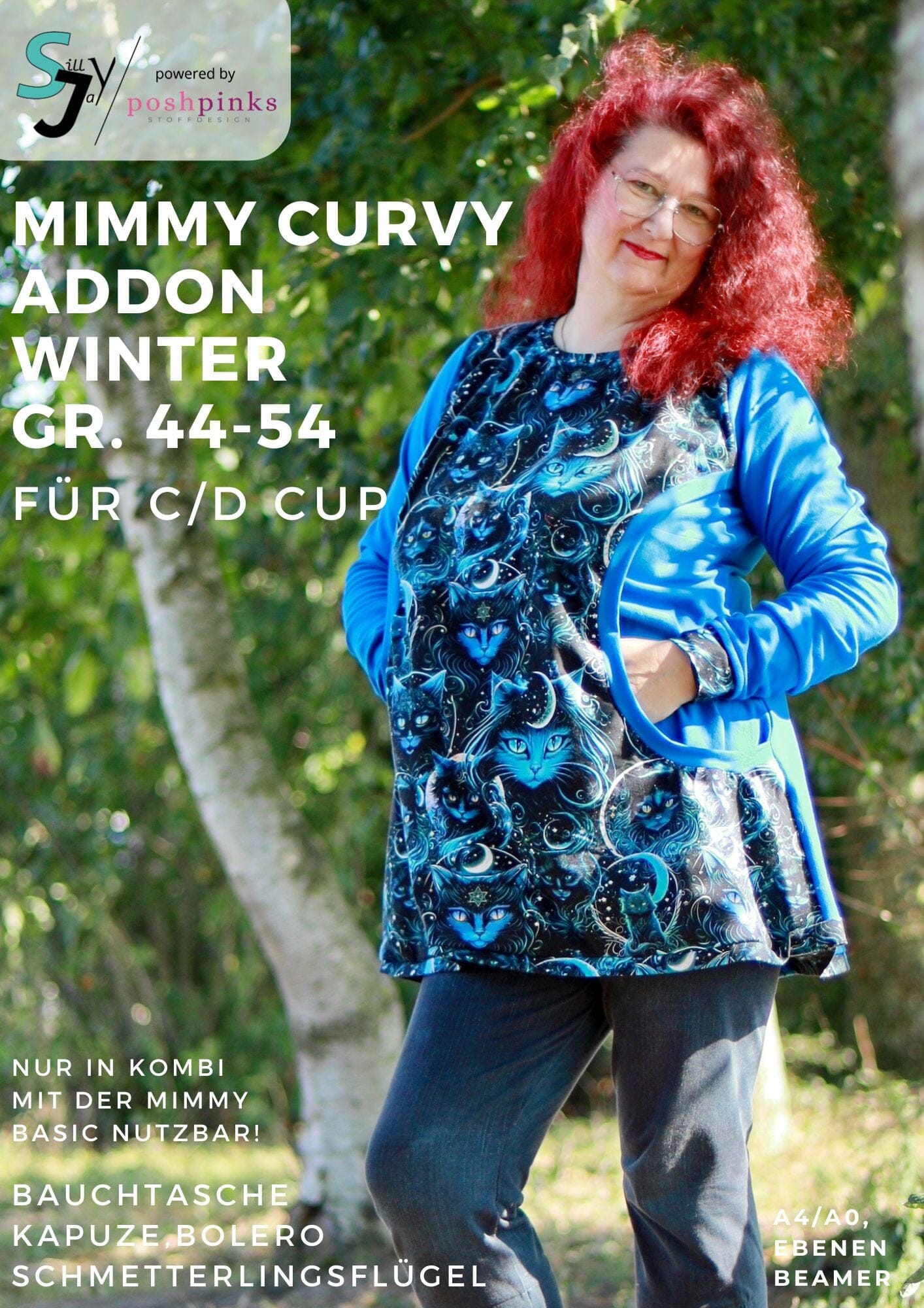 Mimmy Curvy Bundle 32-44 - Basic, Summer Addon & Winter Addon Schnittmuster poshpinks